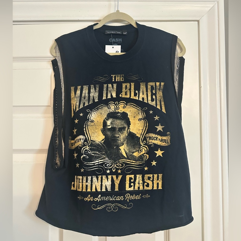 Johnny Cash Double-Sided Chain Tank